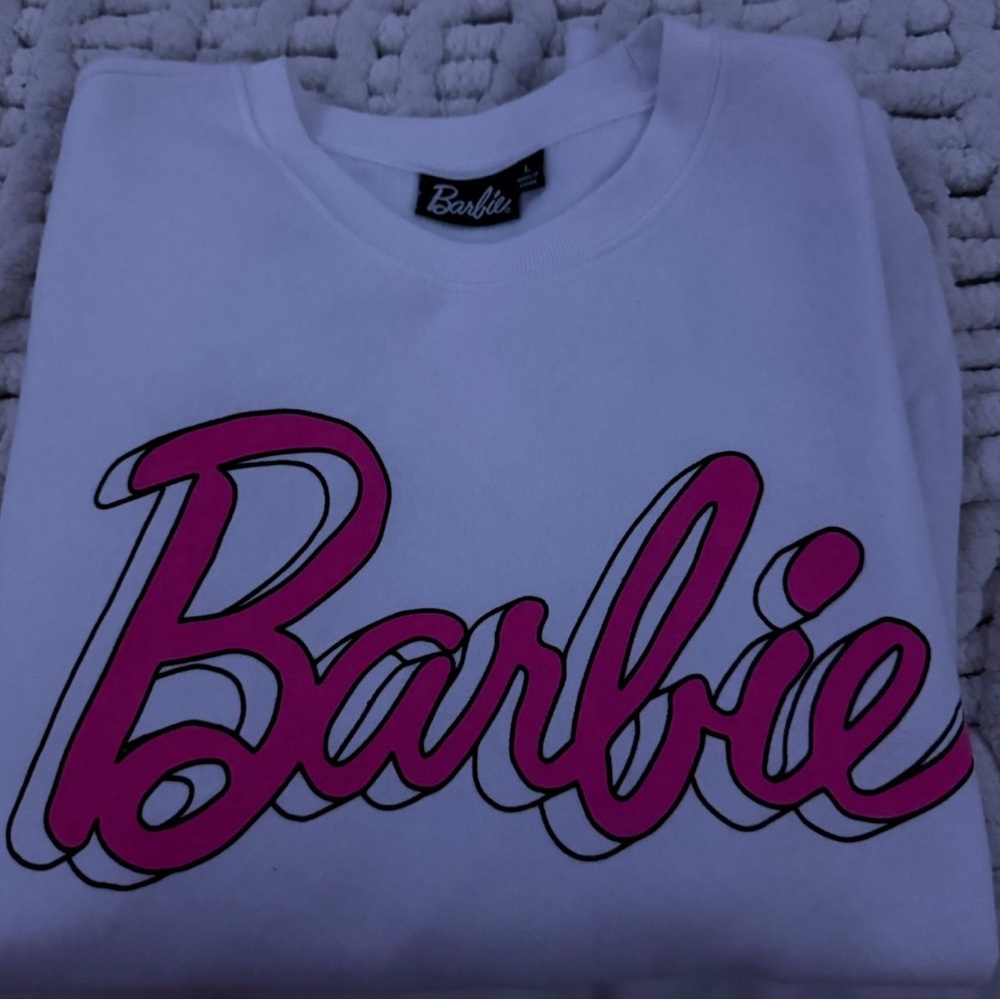 Tracy Negoshian Kids White Sweatshirt with Pink Logo